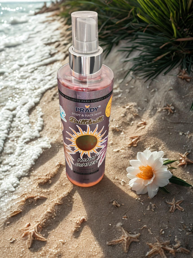 Brumes parfumées et paillettées corps et cheveux 