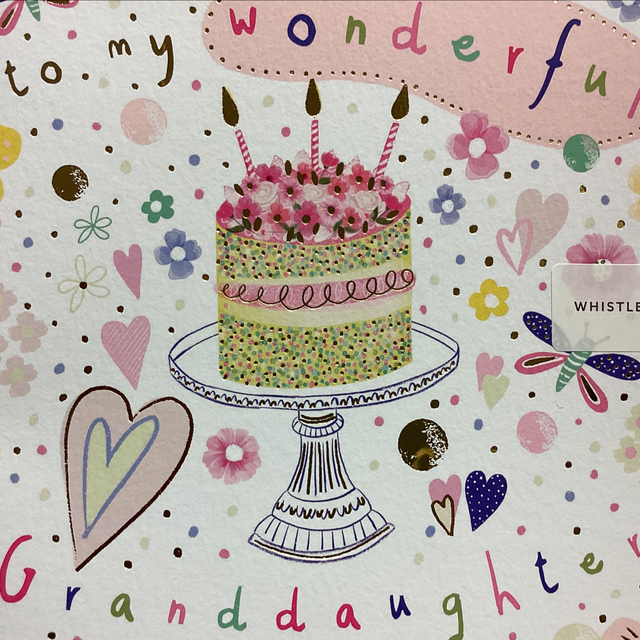 Birthday Relative Granddaughter- Wonderful Granddaughter WF