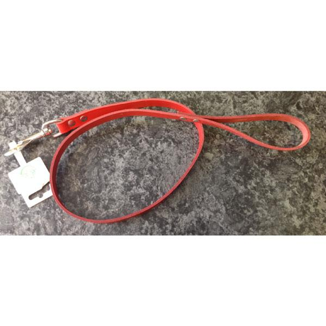 Pet products lederen looplijn 102 x 1,8 cm