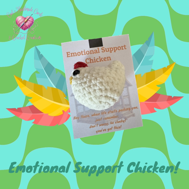 Emotional Support Chicken - Crochet