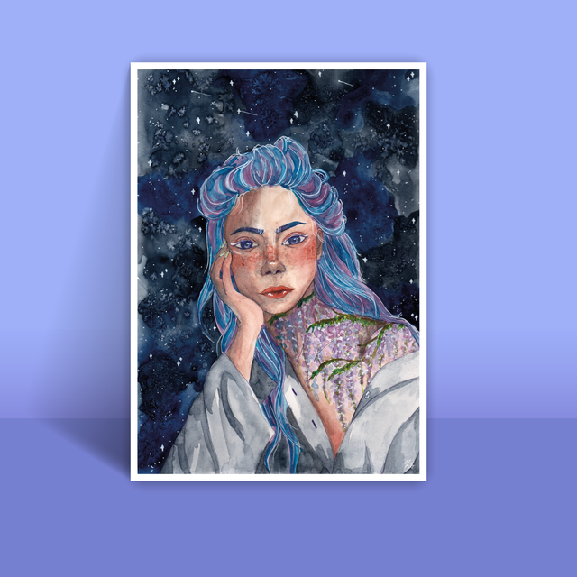 Portrait Wisteria - A4