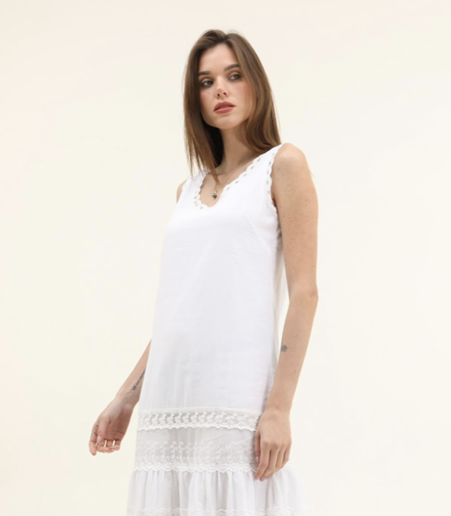 72-2. Robe midi en coton