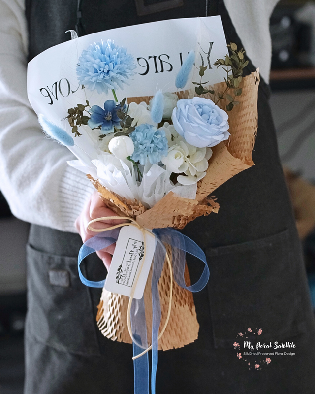 Powder Blue | Glimmer Bouquet | Gentle Pastel Arrangement