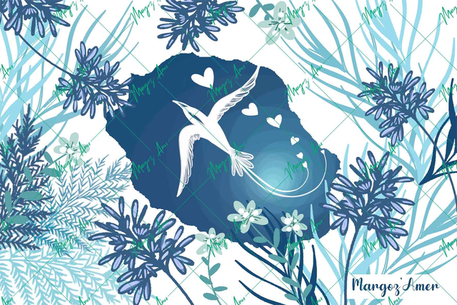 Paille-en-Queue carte de La Réunion