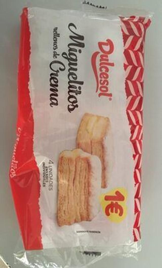 Dulcesol "Miguelitos" Rellenos De Crema