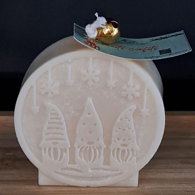 Bougie moulée motif Lutins - Fruits confits