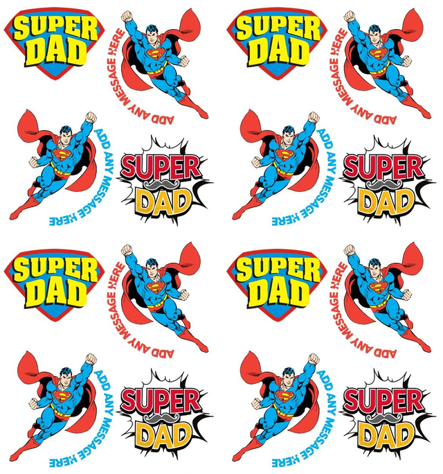 Super Dad Fathers Day Personalised Gift Wrap Wrapping Paper