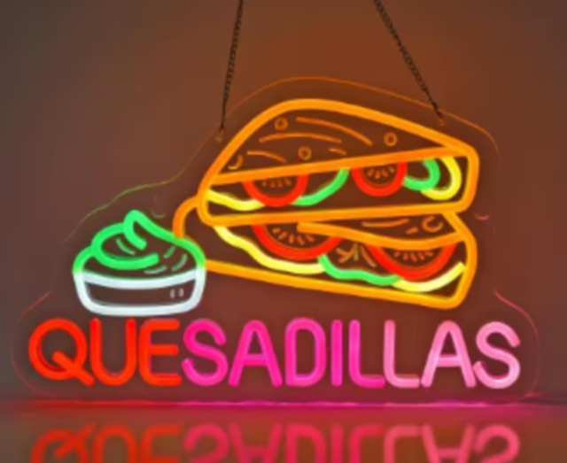 LED lamp neon stijl Quesadillas (41x26cm)