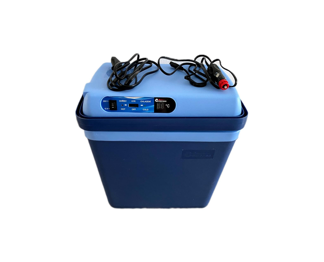 Chladící box 25litrů BLUE 230/12V displej s teplotou cena za den