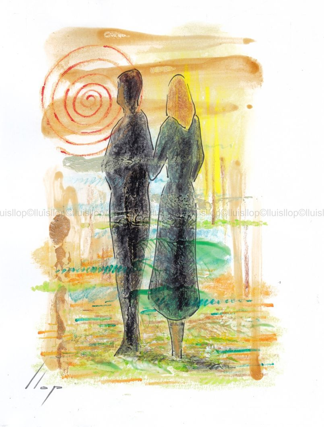 acrílico original 24x20 - Figuras místicas_8