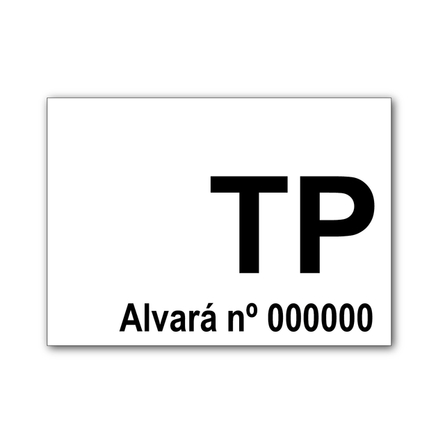 Placa Alvará TP