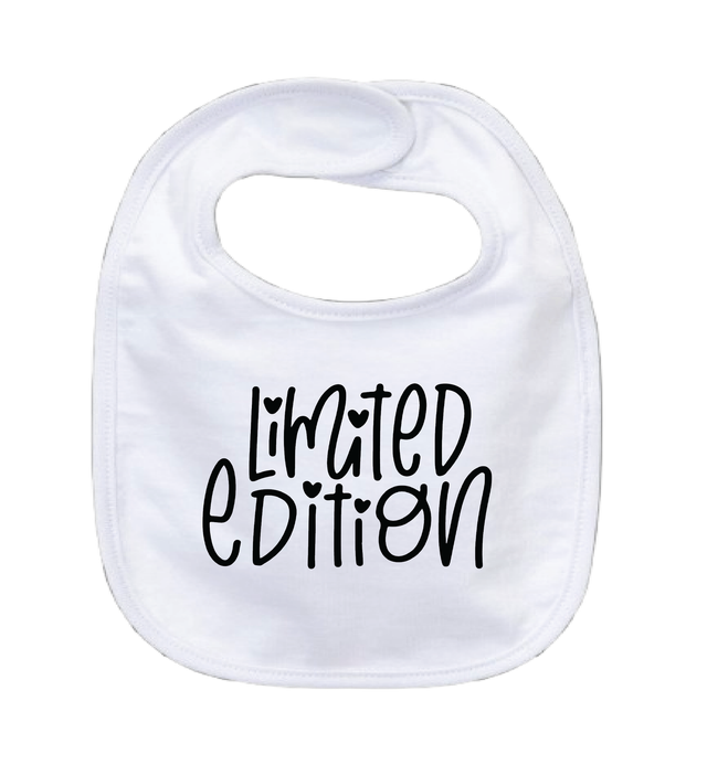 LIMITED EDITION - 0–3 Month Baby Bib – White | Adroit Baby