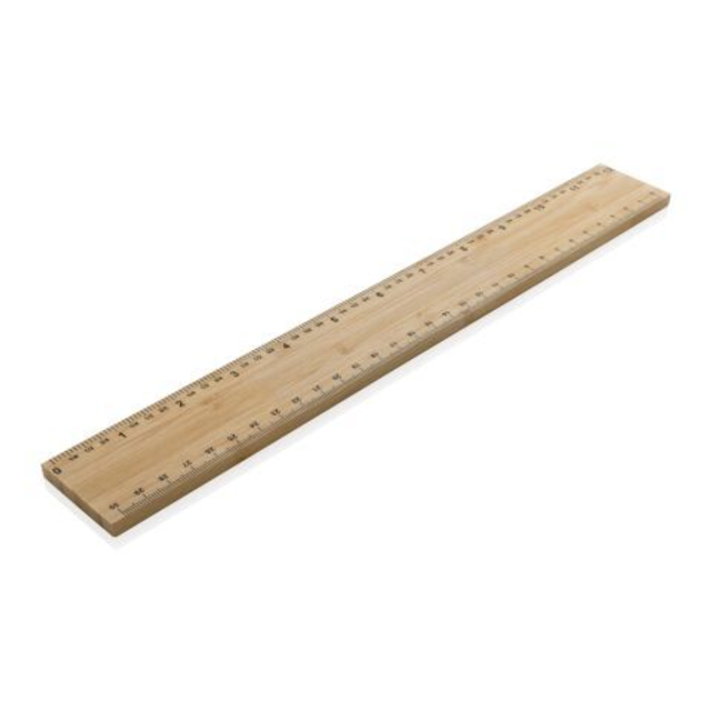 Timberson extra thick 30cm double sided bamboo ruler