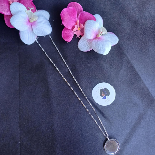 Chaine Médaillon Rotatif  à graver double sens