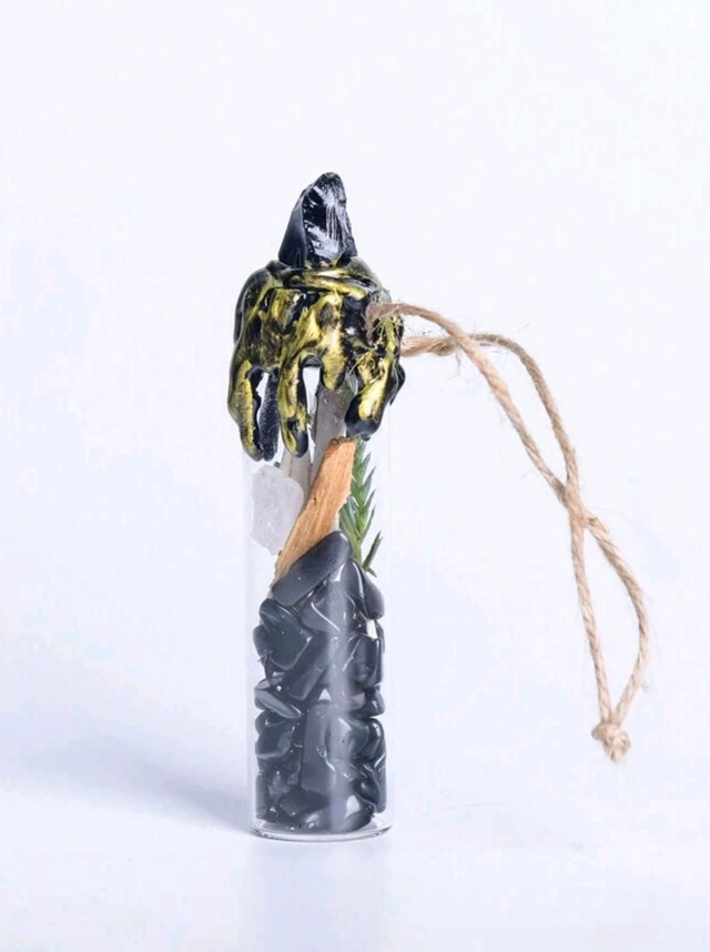 Spell jar Obsidienne - 10cm