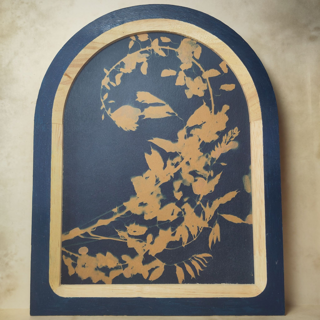 Cyanotype encadré -série LES ARCHES-