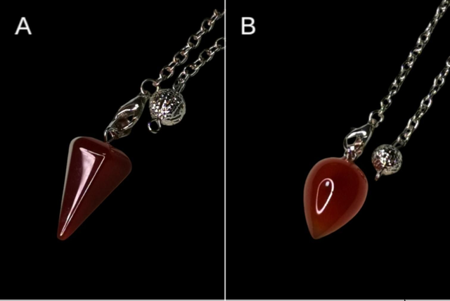 Pendule agate rouge 