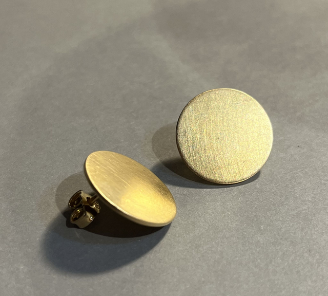 Ohrschmuck DISC groß goldplattiert