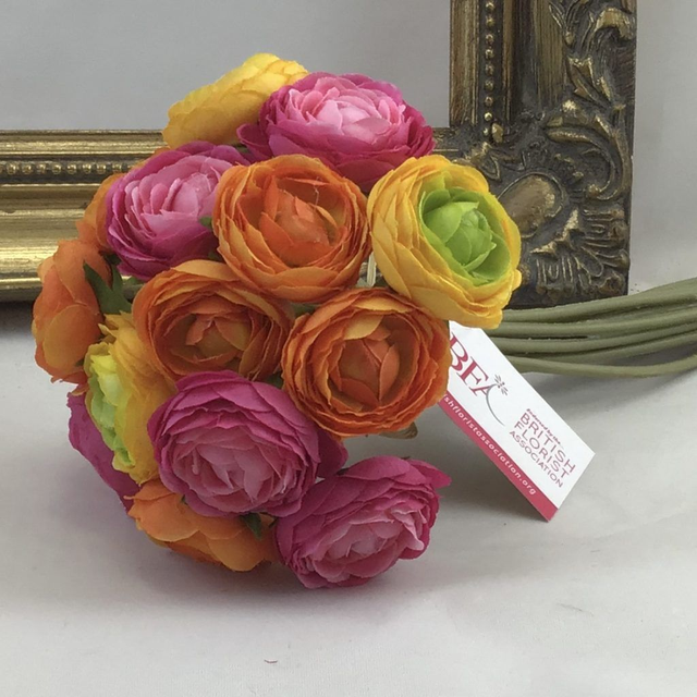 Bright Mixed Ranunculus (Bundle 14) Orange/Pink/Yellow