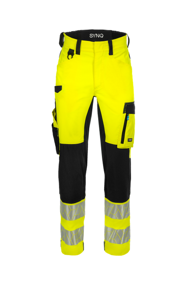 1A. SYNQ Warnschutz-Bundhose Leuchtgelb/Schwarz 749