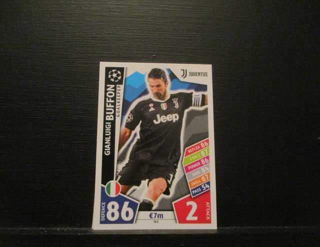 Gianluigi Buffon - UEFA Champions League Match Attax 2017/18 Original Trading Card #362