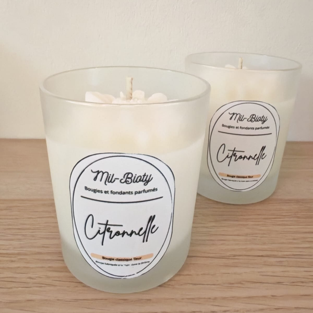  Bougie classique : Citronnelle