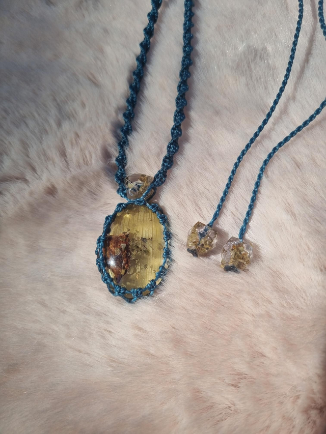 Joie - Collier micromacramé 