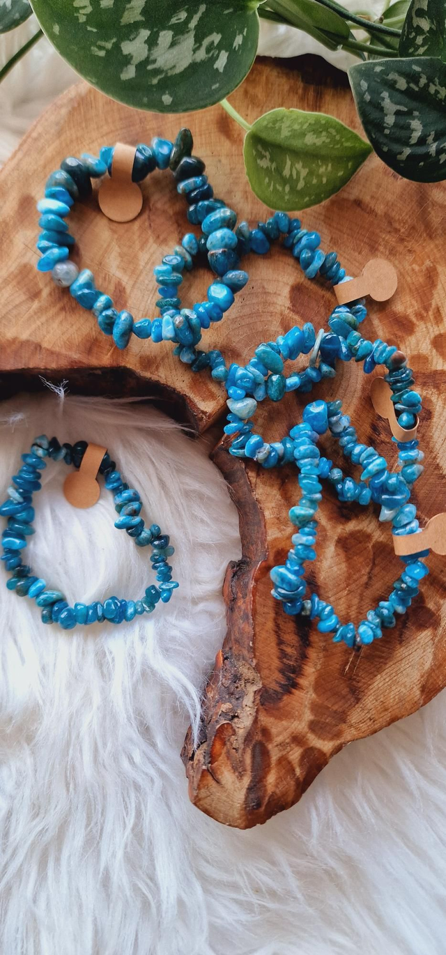 Blue Apatite Chip Bracelet