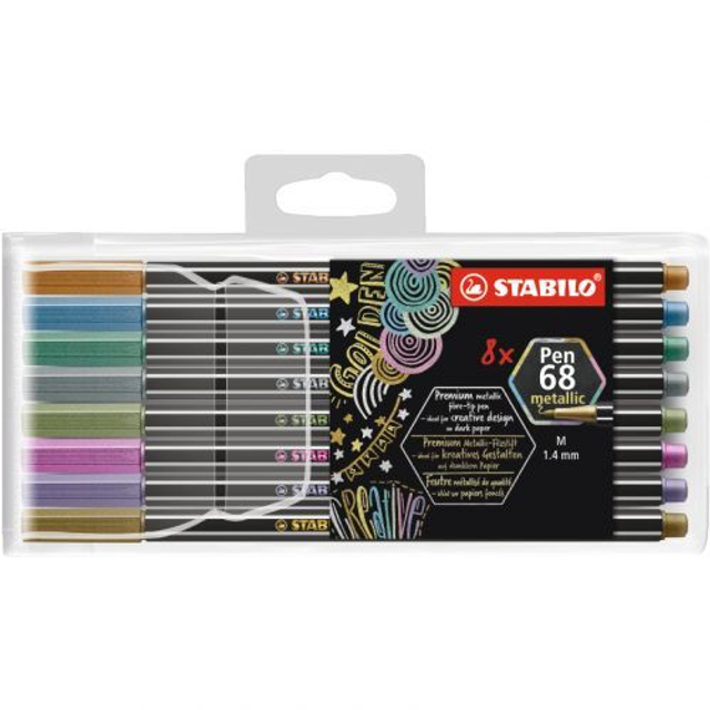 STABILO Pen 68 Metallic 8 Pack ( beställningsvara )