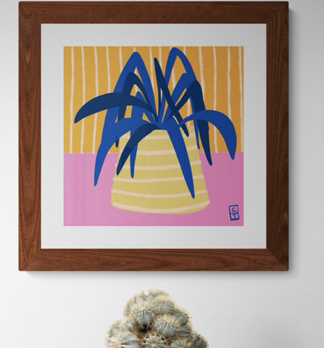 Blue leaves Tirage Fine Art