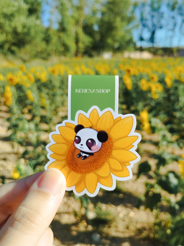 Kyu Girasol/Sunflower - Marcapáginas magnético/Magnetic Bookmark