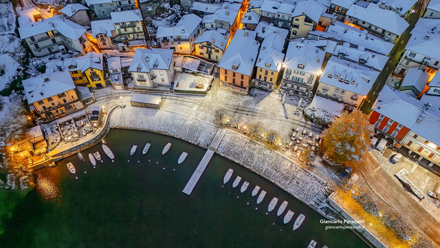 Mergozzo sotto la neve