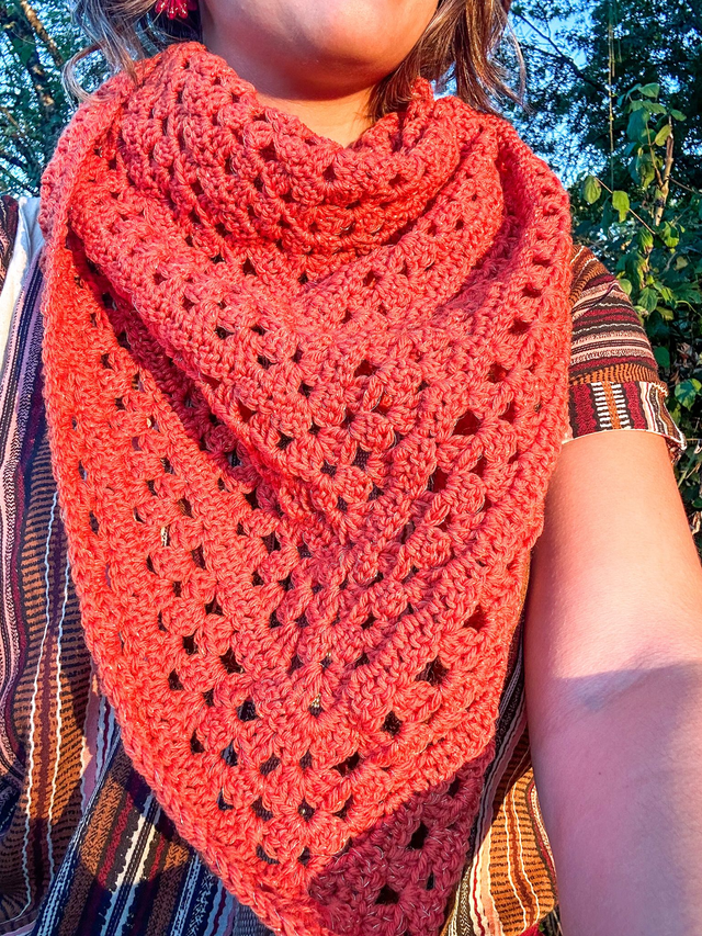 Patron crochet PDF - Châle mérinos