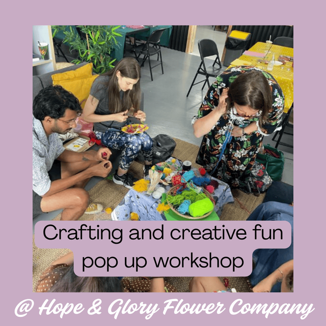 4th November - Crafting &amp; creative fun - pop up workshop