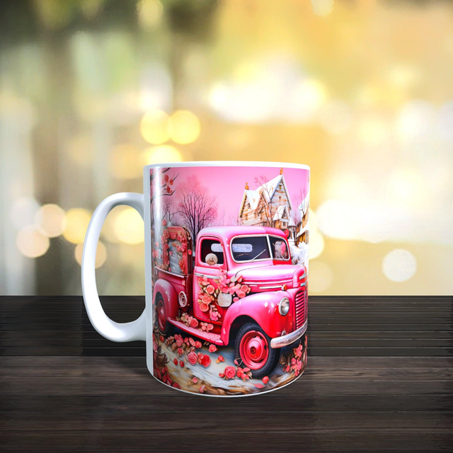 Mug camionnette rouge