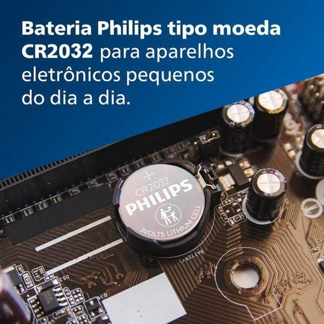 790 - Pilha Bateria Lithium CR2032 Philips