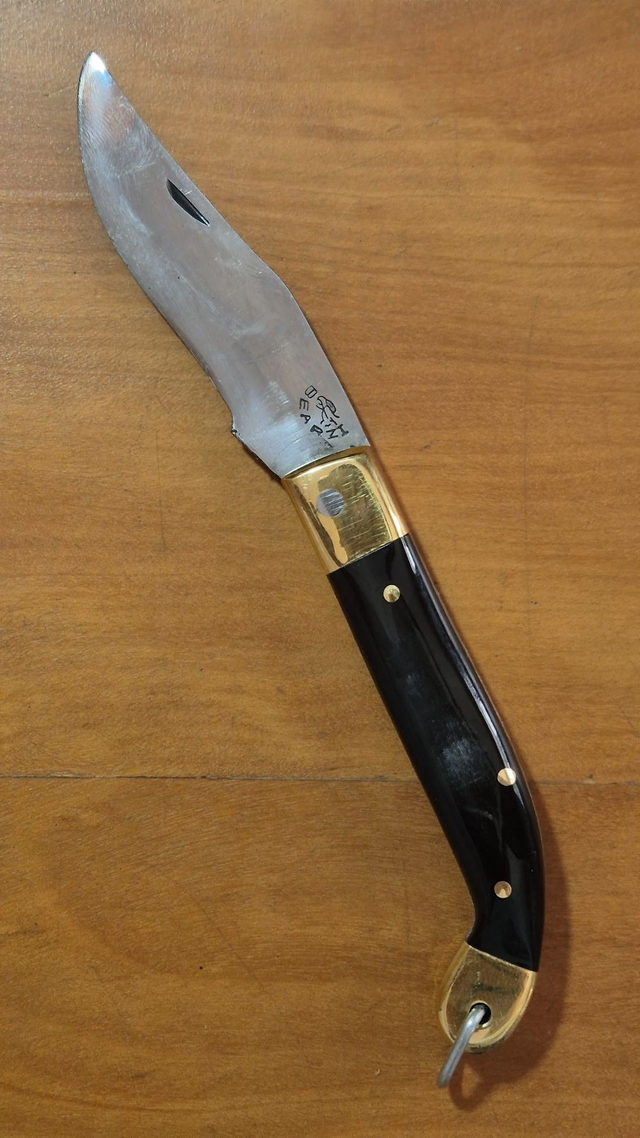 Canivete Gran Ducale Aço 420C 7cm 2mm Chifre Bovino Natural