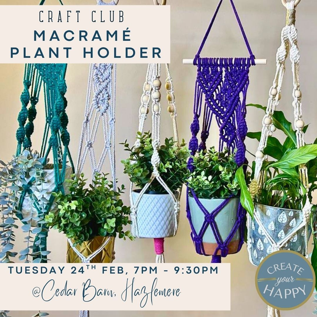 Macrame Plant Hanger Creative Session
