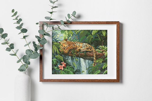 Jungle Nap Printed Chart by Letistitch 