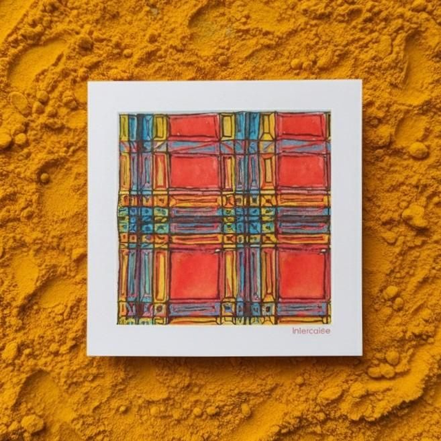 Encre et aquarelle - Madras - Eclairage - reproduction