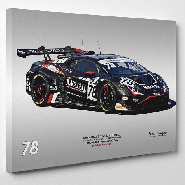 C230409 Lamborghini Huracan GT3Evo2 British GT23 Barwell Motorsport #78
