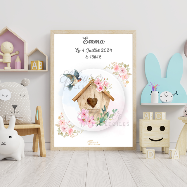 Affiche Bébé - Nichoir