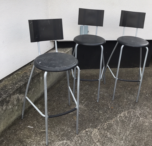 Sold - 3 Tall Chairs - CT08