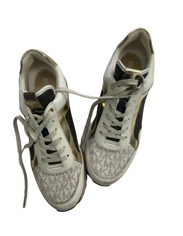 Michael Kors Shoes in Cream / Brown Metallic