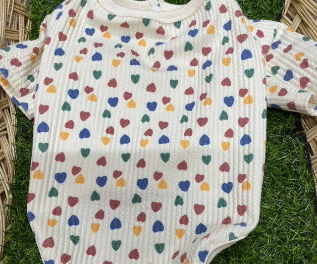 Multi heart print top 