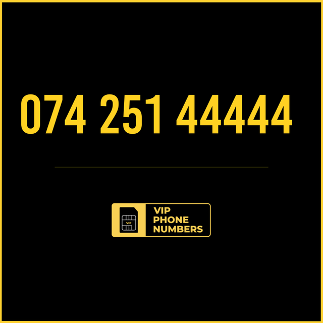 074 25* 44444 - VIP Gold Phone Number 
