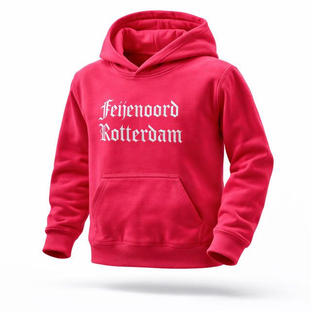 Feijenoord Rotterdam Junior Hoodie - Roze