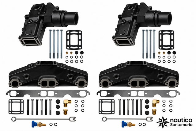 Collettore e Riser (28,7 cm) Volvo Penta V8 5.0 / 5.7 dal 1993