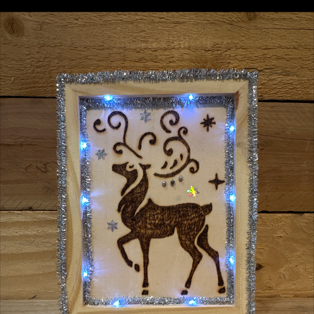 Pyrography Reindeer 