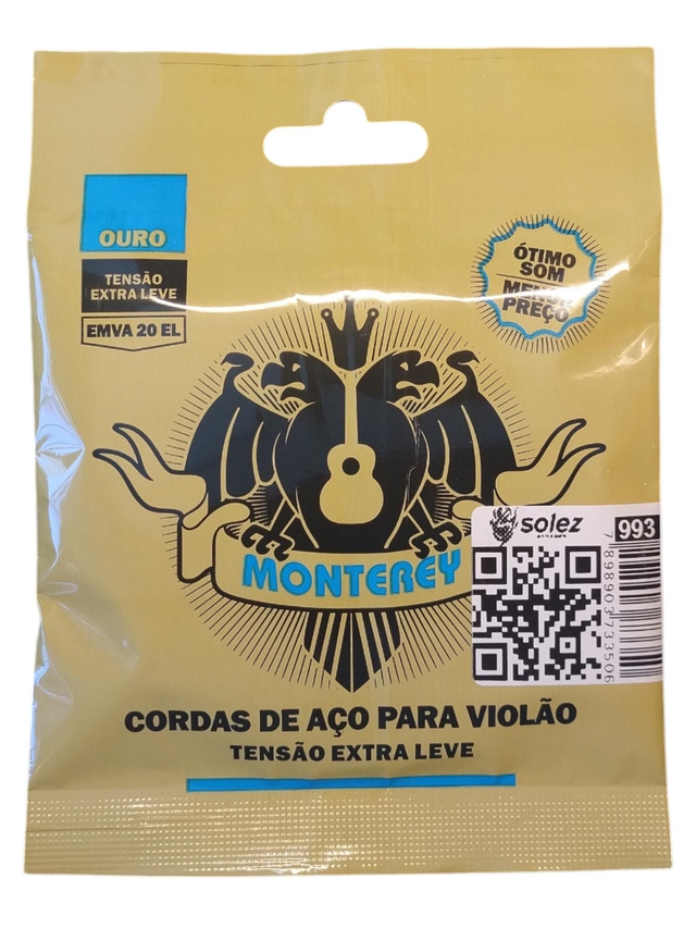 993 - Encordoamento Cordas Violão Aço 0.10 Monterey EMVA20